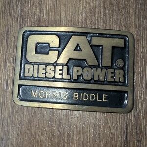 Caterpillar CAT Diesel Power Employee Belt Buckle Dyna Buckle Provo Utah Vtg